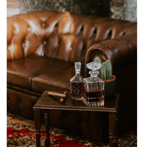 Whiskey fles | Geslepen glazen fles